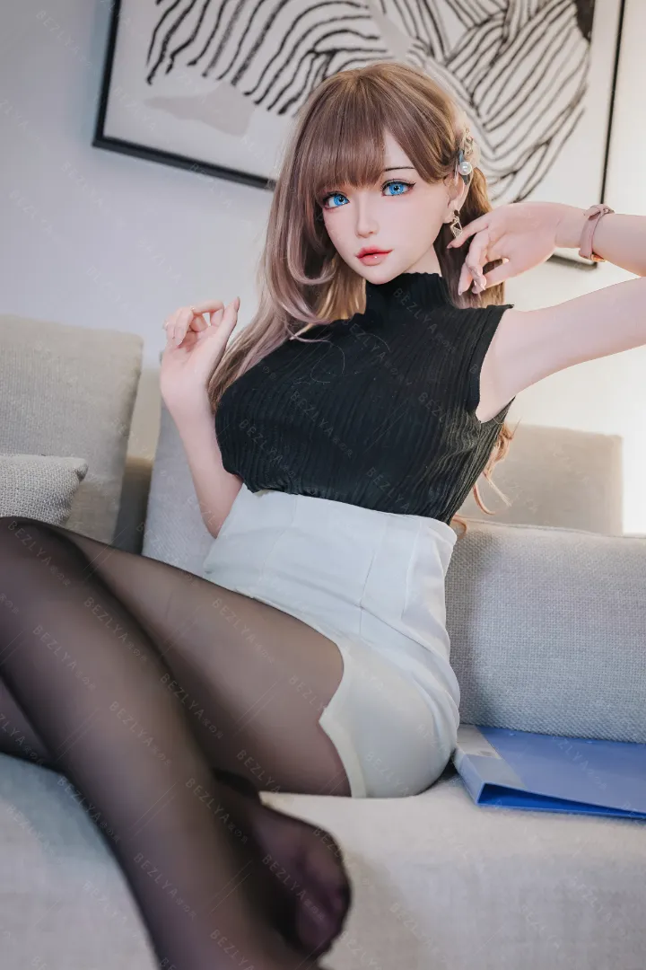 155cm (5ft1) Eカップ 軽量 シリコン ラブドール, 可動式顎 ヘッド Mandragora